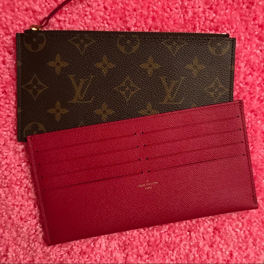 Louis Vuitton Pouchette Felicie wallet inserts